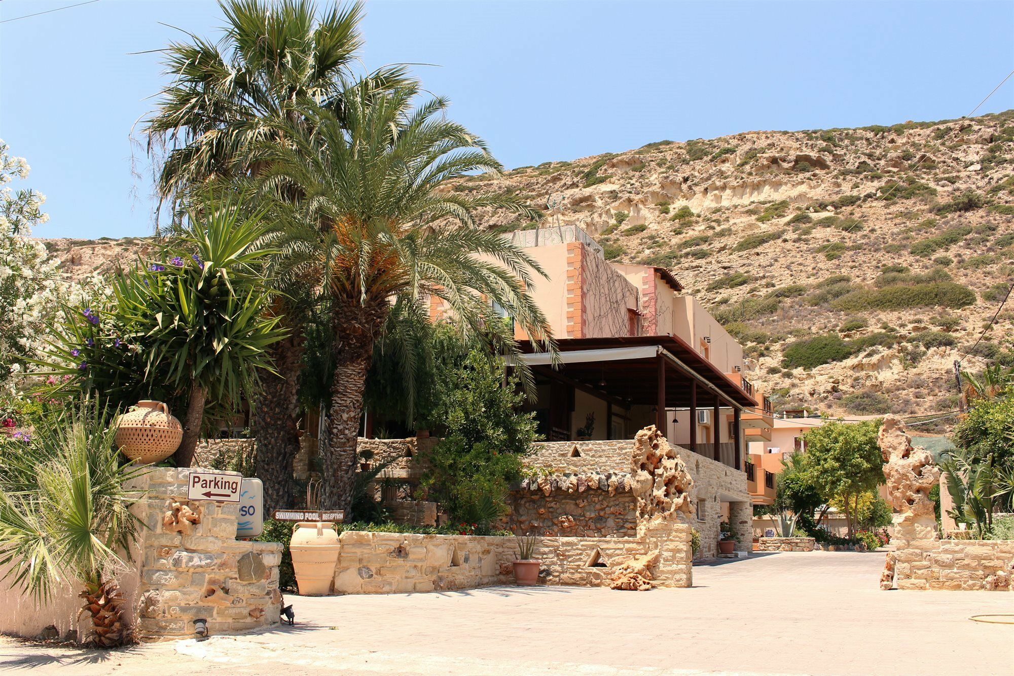 Calypso Hotel Matala Exterior foto