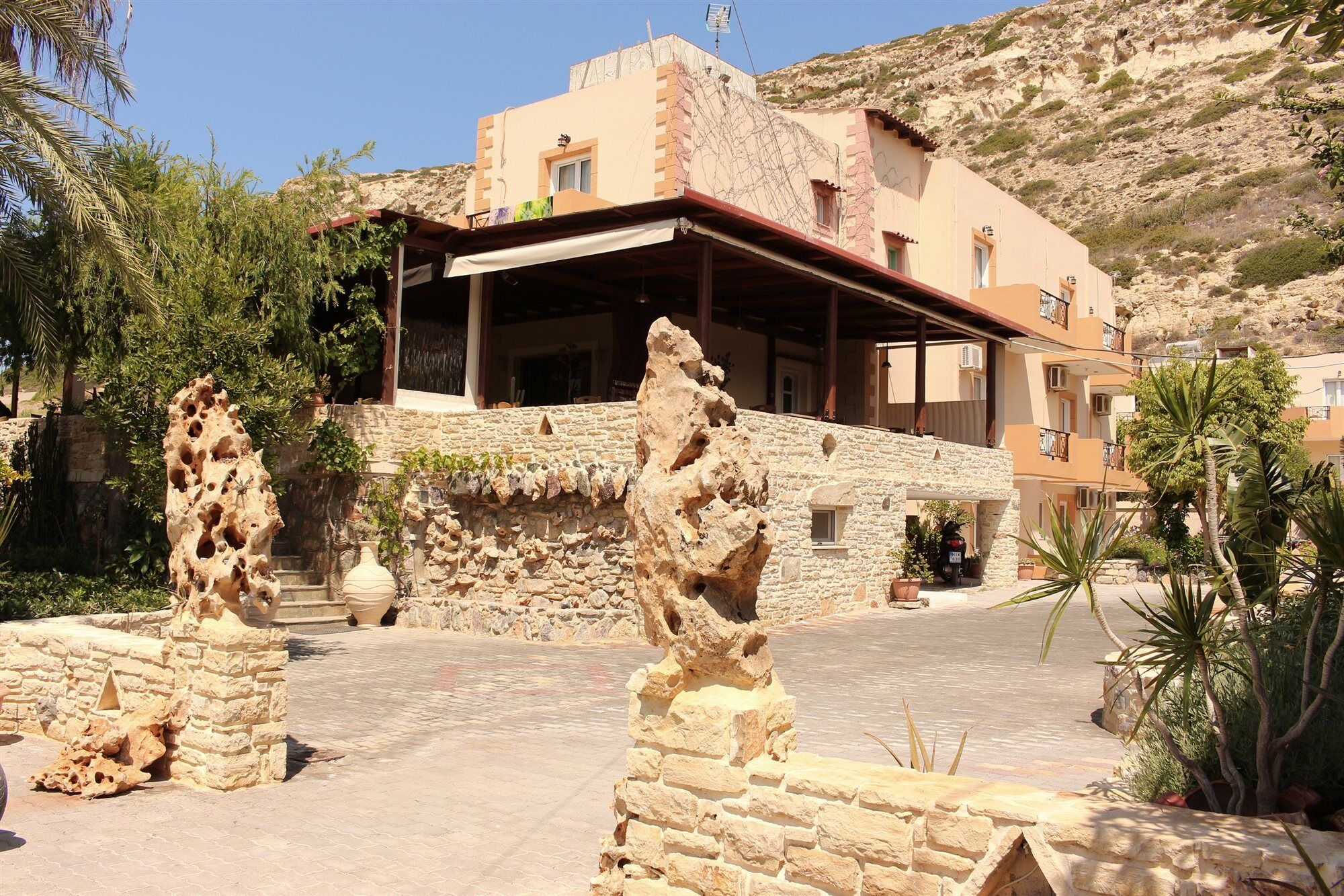 Calypso Hotel Matala Exterior foto